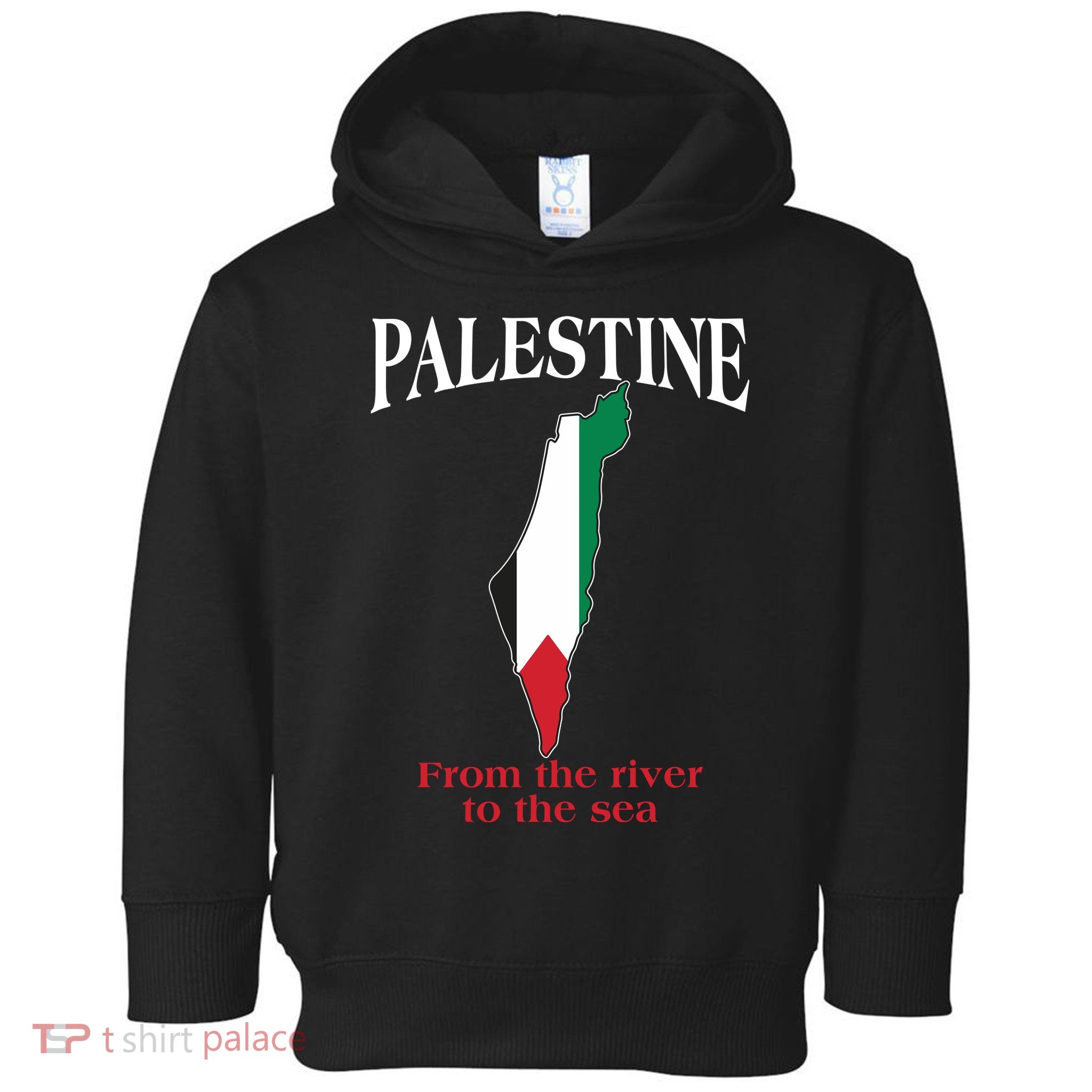 Free Palestine From The River To The Sea Toddler Hoodie