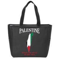 Free Palestine From The River To The Sea Zip Tote Bag