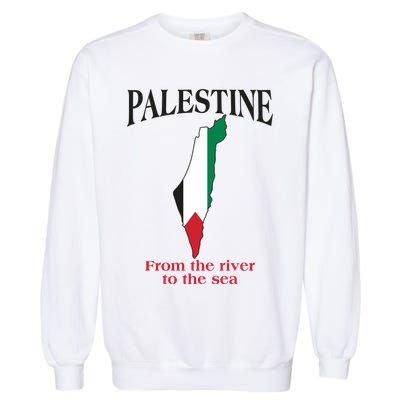 Free Palestine From The River To The Sea Garment-Dyed Sweatshirt