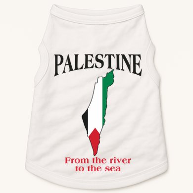 Free Palestine From The River To The Sea Doggie Tank
