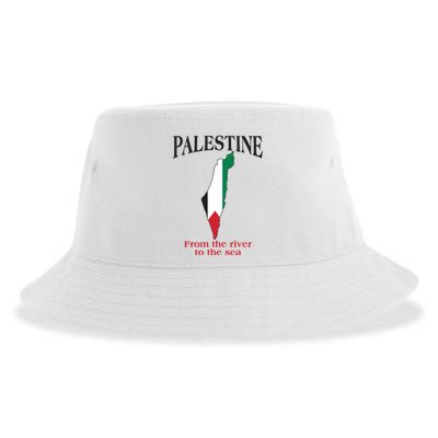 Free Palestine From The River To The Sea Sustainable Bucket Hat