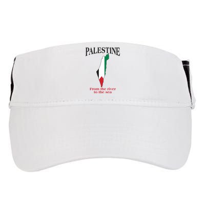 Free Palestine From The River To The Sea Adult Drive Performance Visor