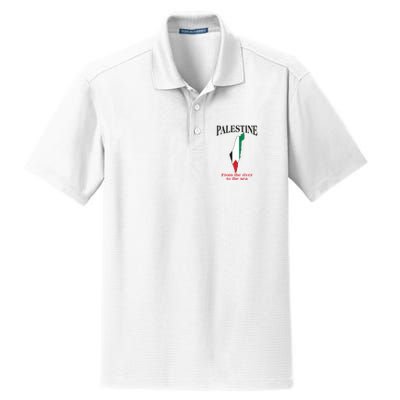 Free Palestine From The River To The Sea Dry Zone Grid Polo