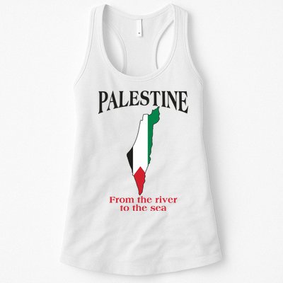 Free Palestine From The River To The Sea Womens Tank Top