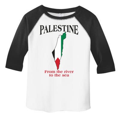 Free Palestine From The River To The Sea Toddler Fine Jersey T-Shirt