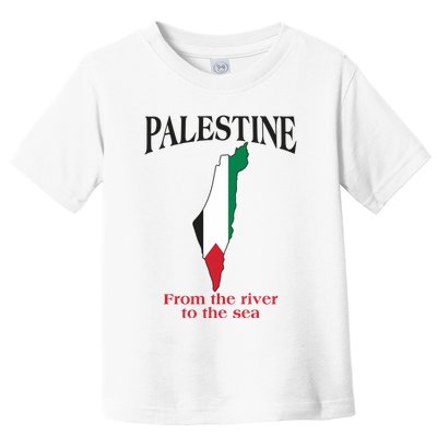 Free Palestine From The River To The Sea Toddler T-Shirt