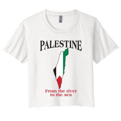 Free Palestine From The River To The Sea Crop Top