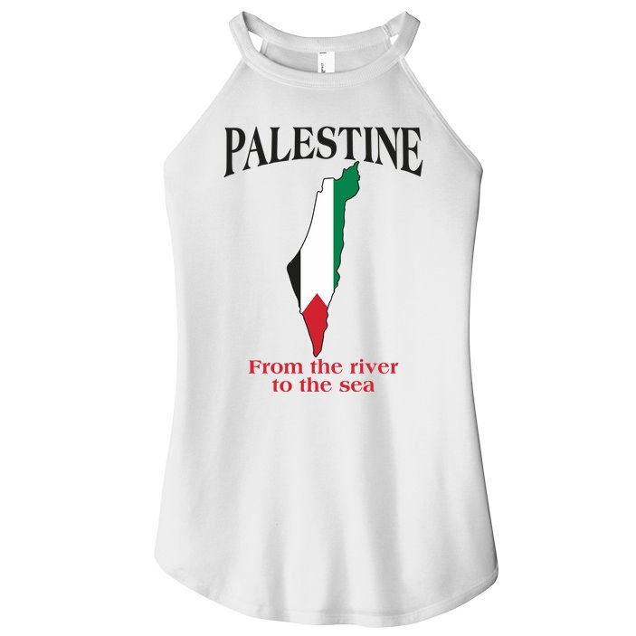 Free Palestine From The River To The Sea Women's Perfect Tri Rocker Tank