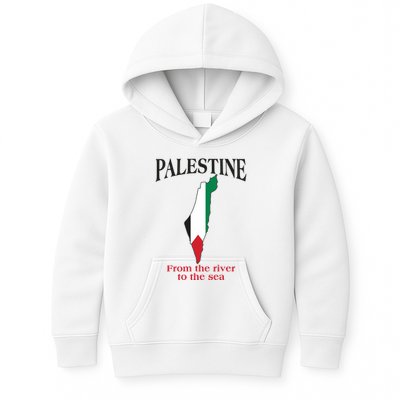 Free Palestine From The River To The Sea Kids Hoodie