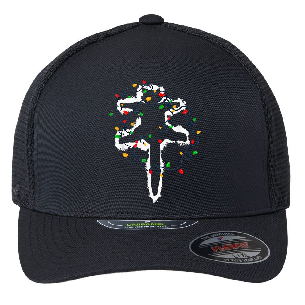 Funny Pussy-cat From Christmas Vacation  Flexfit Unipanel Trucker Cap