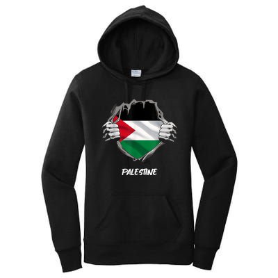 Free Palestine Freedom Women's Pullover Hoodie