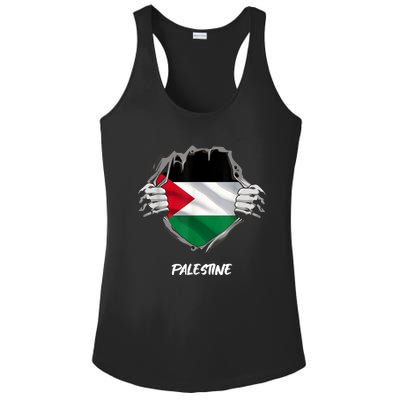 Free Palestine Freedom Ladies PosiCharge Competitor Racerback Tank