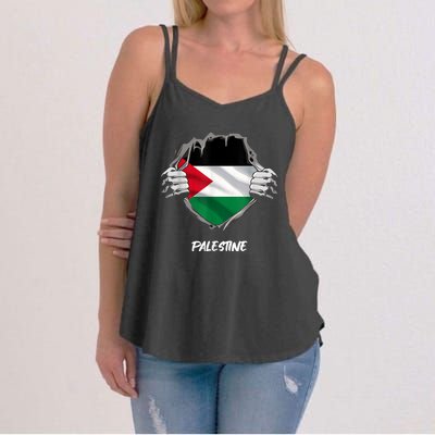 Free Palestine Freedom Women's Strappy Tank