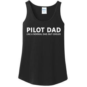 Funny Pilot Father Pilot Dad Ladies Essential Tank