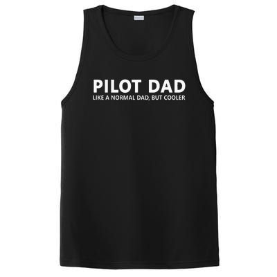 Funny Pilot Father Pilot Dad PosiCharge Competitor Tank