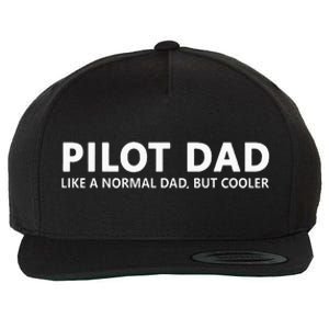 Funny Pilot Father Pilot Dad Wool Snapback Cap