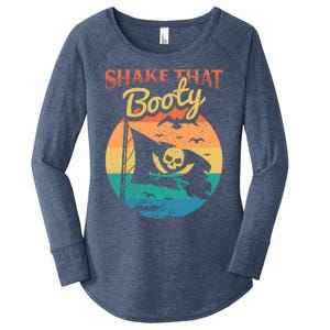 Funny Pirate Freebooter Buccaneer Caribbean Adventure Women's Perfect Tri Tunic Long Sleeve Shirt