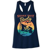 Funny Pirate Freebooter Buccaneer Caribbean Adventure Women's Racerback Tank