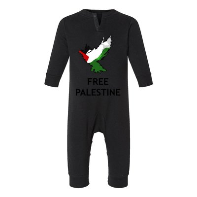 Free Palestine Freedom Infant Fleece One Piece