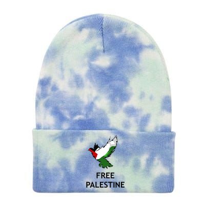 Free Palestine Freedom Tie Dye 12in Knit Beanie