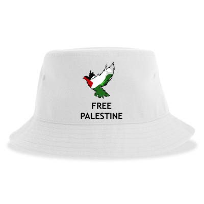 Free Palestine Freedom Sustainable Bucket Hat