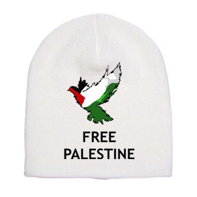 Free Palestine Freedom Short Acrylic Beanie