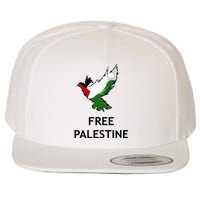 Free Palestine Freedom Wool Snapback Cap