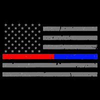Firefighter Police Flag Thin Red Blue Line Doggie Tank