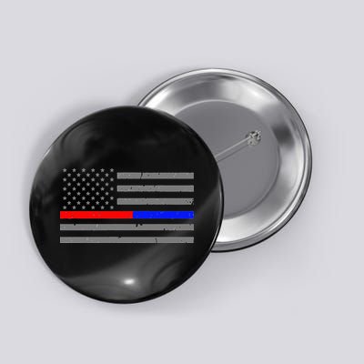 Firefighter Police Flag Thin Red Blue Line Button