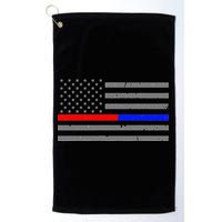Firefighter Police Flag Thin Red Blue Line Golf Towel