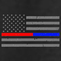 Firefighter Police Flag Thin Red Blue Line Golf Towel