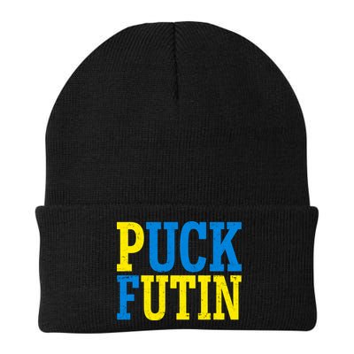 Funny Puck Futin Stand WIth Ukraine Beanie