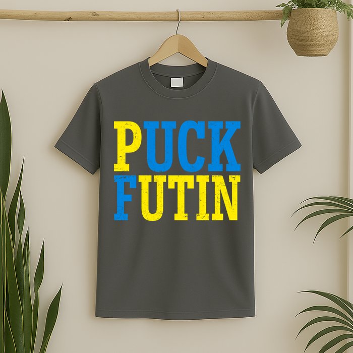 Funny Puck Futin Stand WIth Ukraine T-Shirt