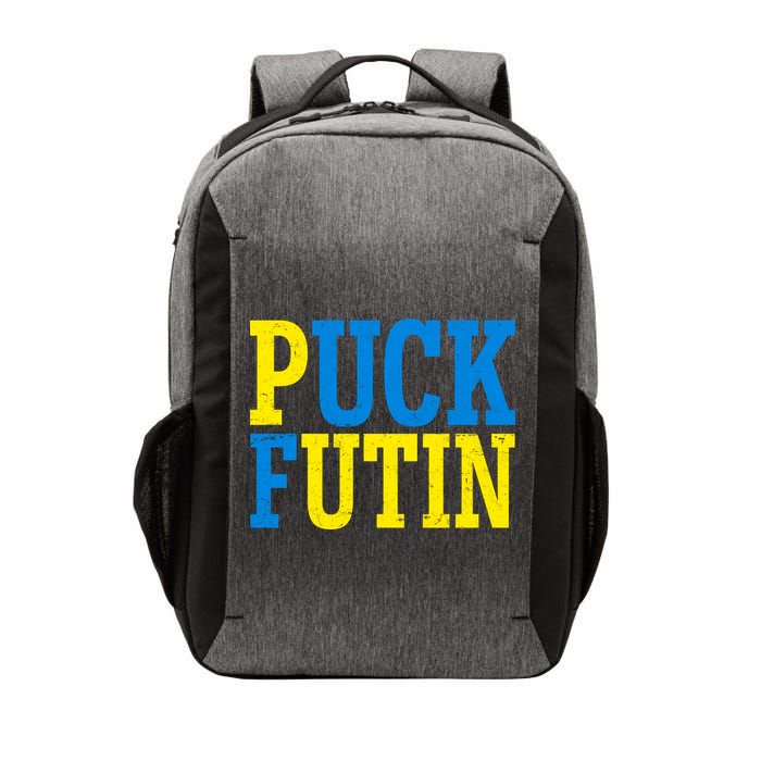 Funny Puck Futin Stand WIth Ukraine Vector Backpack