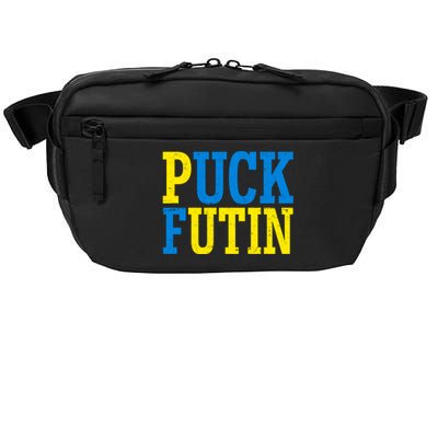 Funny Puck Futin Stand WIth Ukraine Crossbody Pack