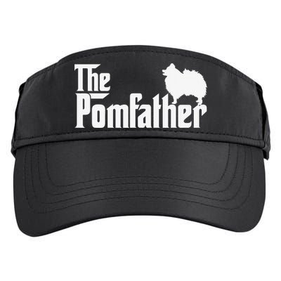 Funny Pomeranian Father Dad The Pom Father Dog Lover Adult Drive Performance Visor