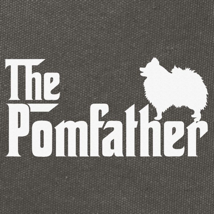 Funny Pomeranian Father Dad The Pom Father Dog Lover Cotton Canvas Backpack