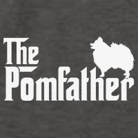 Funny Pomeranian Father Dad The Pom Father Dog Lover Vector Backpack