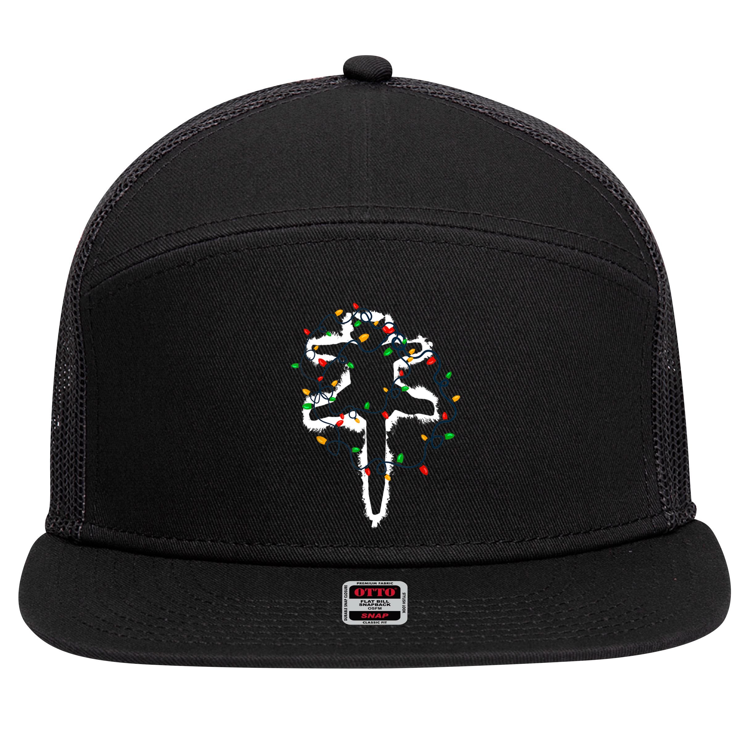 Funny Pussycat From Christmas Vacation Frieds Lover 7 Panel Mesh Trucker Snapback Hat