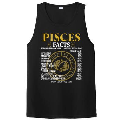 Funny Pisces Facts Awesome Zodiac Sign Birthday Gift PosiCharge Competitor Tank