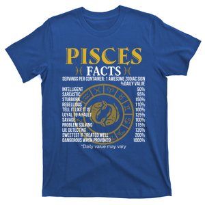 Funny Pisces Facts Awesome Zodiac Sign Birthday Gift T-Shirt