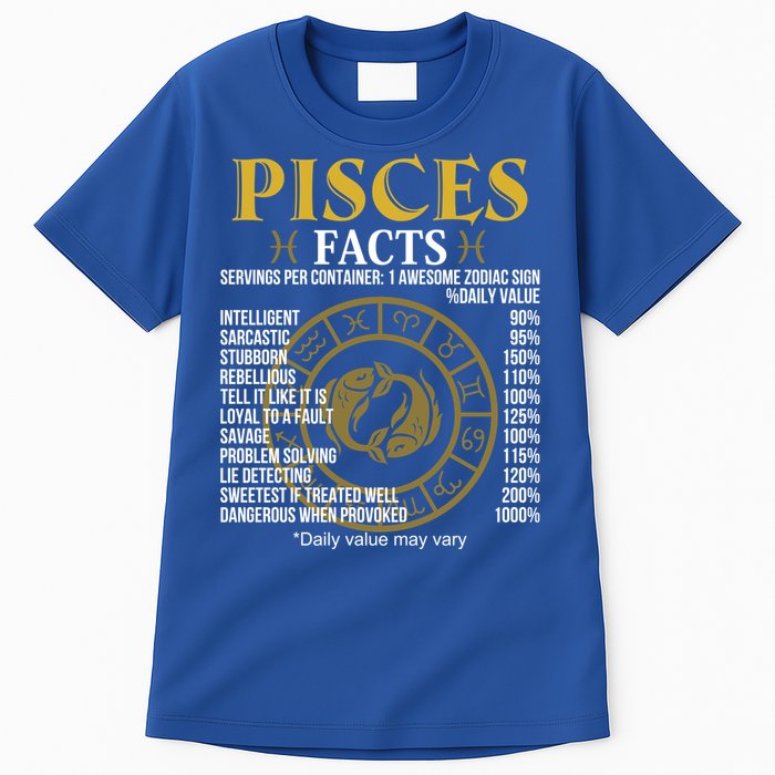 Funny Pisces Facts Awesome Zodiac Sign Birthday Gift Tall T-Shirt