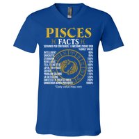 Funny Pisces Facts Awesome Zodiac Sign Birthday Gift V-Neck T-Shirt