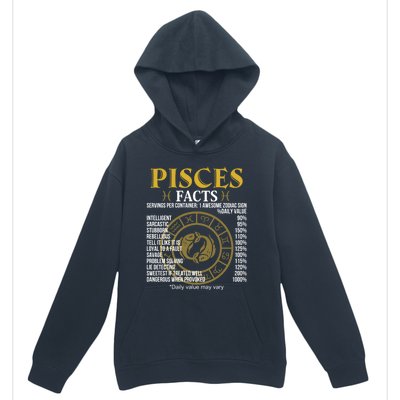 Funny Pisces Facts Awesome Zodiac Sign Birthday Gift Urban Pullover Hoodie