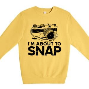 Funny Photography For Men Women Photographer Camera Lover Premium Crewneck Sweatshirt