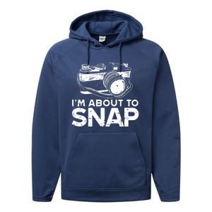 Funny Photography For Men Women Photographer Camera Lover Performance Fleece Hoodie