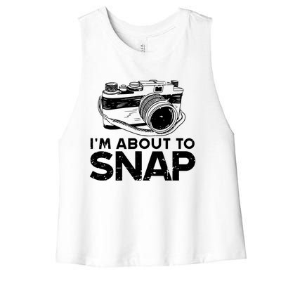 Funny Photography For Men Women Photographer Camera Lover Women's Racerback Cropped Tank