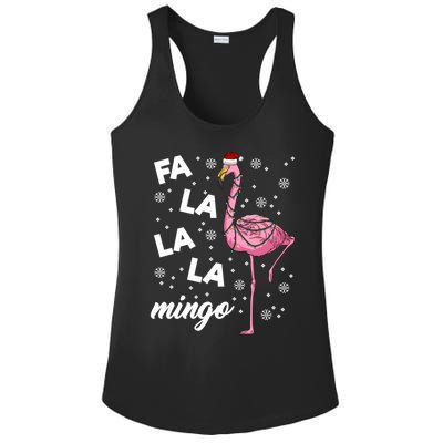 Falalalamingo Pink Flamingo Christmas Lights Santa Flamingo Gift Ladies PosiCharge Competitor Racerback Tank