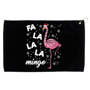 Falalalamingo Pink Flamingo Christmas Lights Santa Flamingo Gift Grommeted Golf Towel