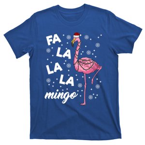 Falalalamingo Pink Flamingo Christmas Lights Santa Flamingo Gift T-Shirt